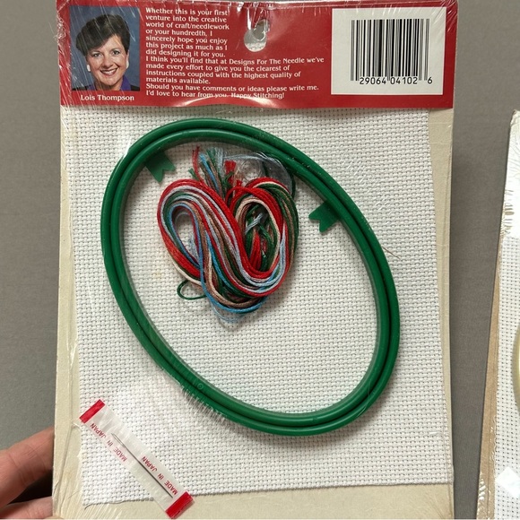 Cross Stitch needlepoint bundle of two Christmas projects. Everything included! - Picture 7 of 8